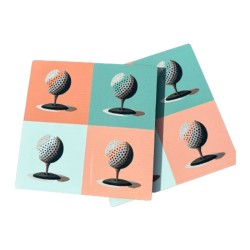 Idée Cadeau Golf - Sous verre PopArt
