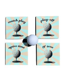 Idée Cadeau Golf - Sous verre 19ème trou