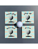 Idée Cadeau Golf - Sous verre 19ème trou