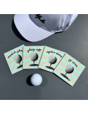 Idée Cadeau Golf - Sous verre 19ème trou