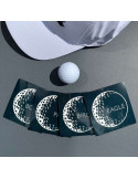 Idée Cadeau Golf - Sous verre Eagle-Boggey Ardoise