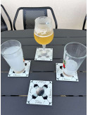 Idée Cadeau - Sous verres Golf Verre de Vin