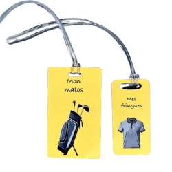 Idée Cadeau Golf : Étiquette de Bagage Sac de Golf