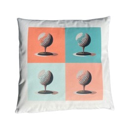 Idées Cadeaux Golf : Coussin Pop Art rose :