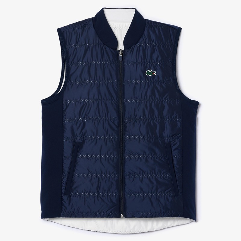 Veste Sans Manches Lacoste Réversible – Style Polyvalent et Confortable