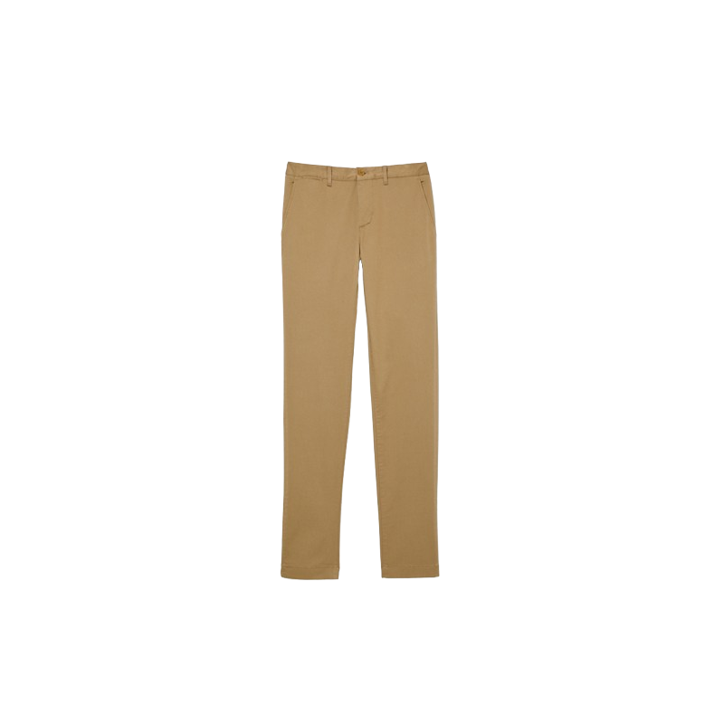 Pantalon Lacoste Chino Slim en Coton – Élégance Moderne et Confort