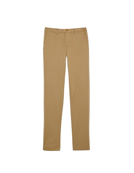 Pantalon Lacoste Chino Slim en Coton – Élégance Moderne et Confort