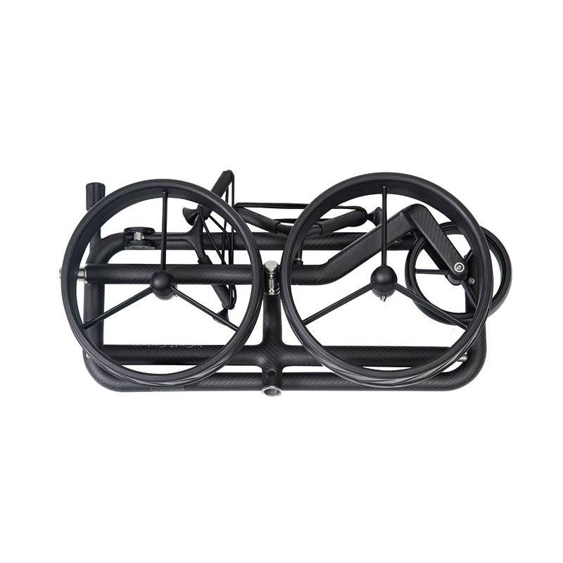 Chariot manuel JuCad Carbon Shadow 3 roues | Ultra léger carbone & design premium