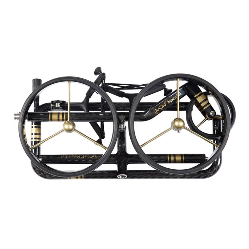 Chariot de golf manuel JuCad Carbon ultra léger et pliable | RouteDuGolf