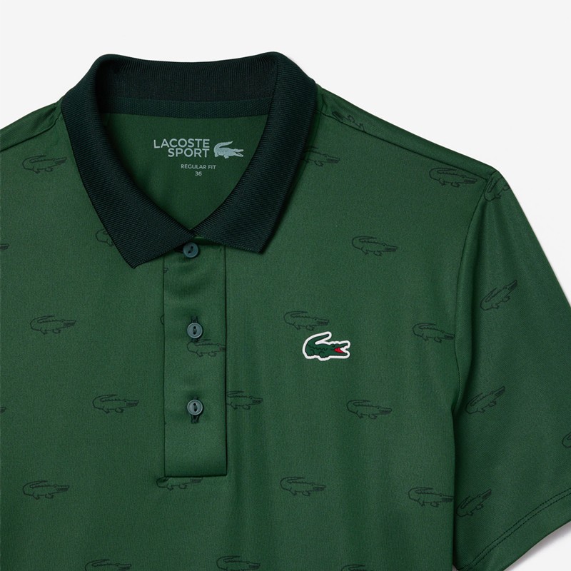 Polo Lacoste Ultra Dry Imprimé – Séchage Rapide, Confort Extensible et Protection UV