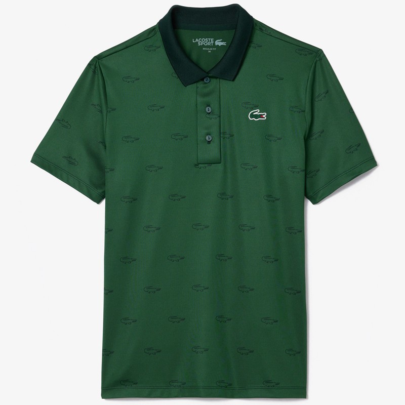 Polo Lacoste Ultra Dry Imprimé – Séchage Rapide, Confort Extensible et Protection UV