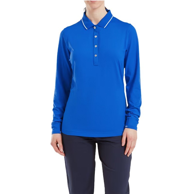 Polo FootJoy Manches Longues Thermal Jersey - Chaleur et Confort pour Golfeurs | Route du Golf
