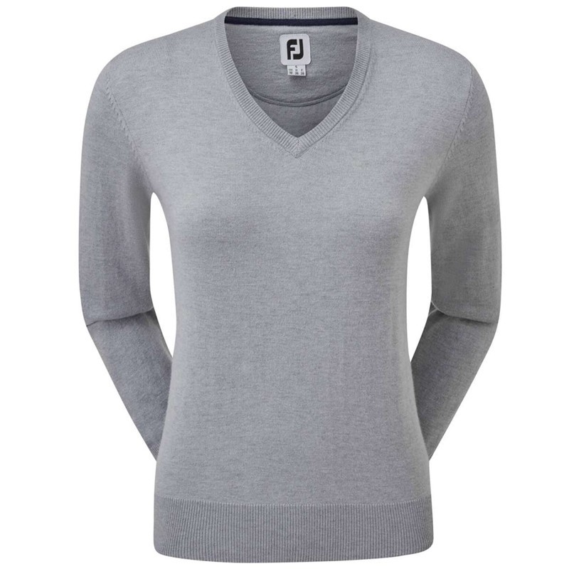 Pullover FootJoy en Laine Col V - Élégance et Chaleur pour Golfeurs | Route du Golf