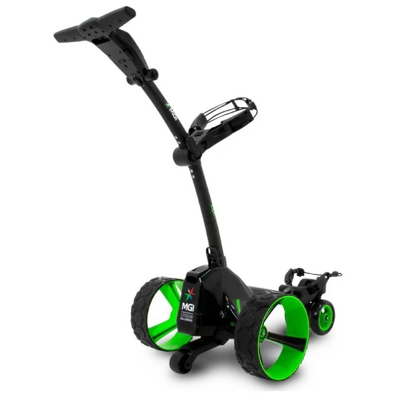 Chariot de golf électrique MGI Zip X5 puissant et compact | RouteDuGolf
