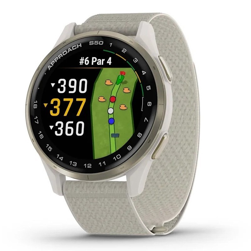 Montre Garmin Approach S50 : Performances de golf avancées et connectivité intelligente pour les golfeurs exigeants.