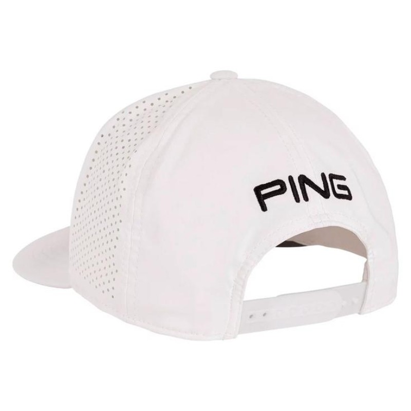Casquette Ping Tour Vented Delta White - Légèreté et Ventilation Optimale