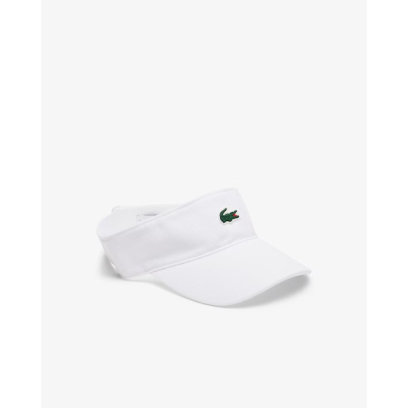 Visière Lacoste Blanche - Élégance et Protection Solaire