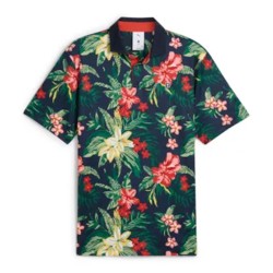 Polo Puma X PTC Floral - Style et Performance pour Golfeurs | Route du Golf