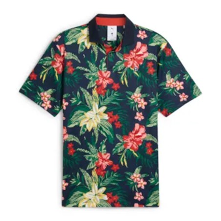 Polo Puma X PTC Floral - Style et Performance pour Golfeurs | Route du Golf