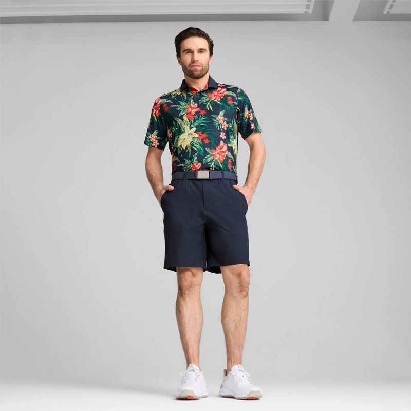 Polo Puma X PTC Floral - Style et Performance pour Golfeurs | Route du Golf