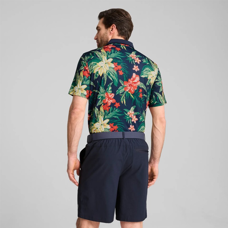 Polo Puma X PTC Floral - Style et Performance pour Golfeurs | Route du Golf