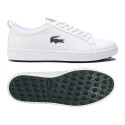 Chaussures de Golf Lacoste G-Elite White Dark Green - Sans Crampons sur Route du Golf