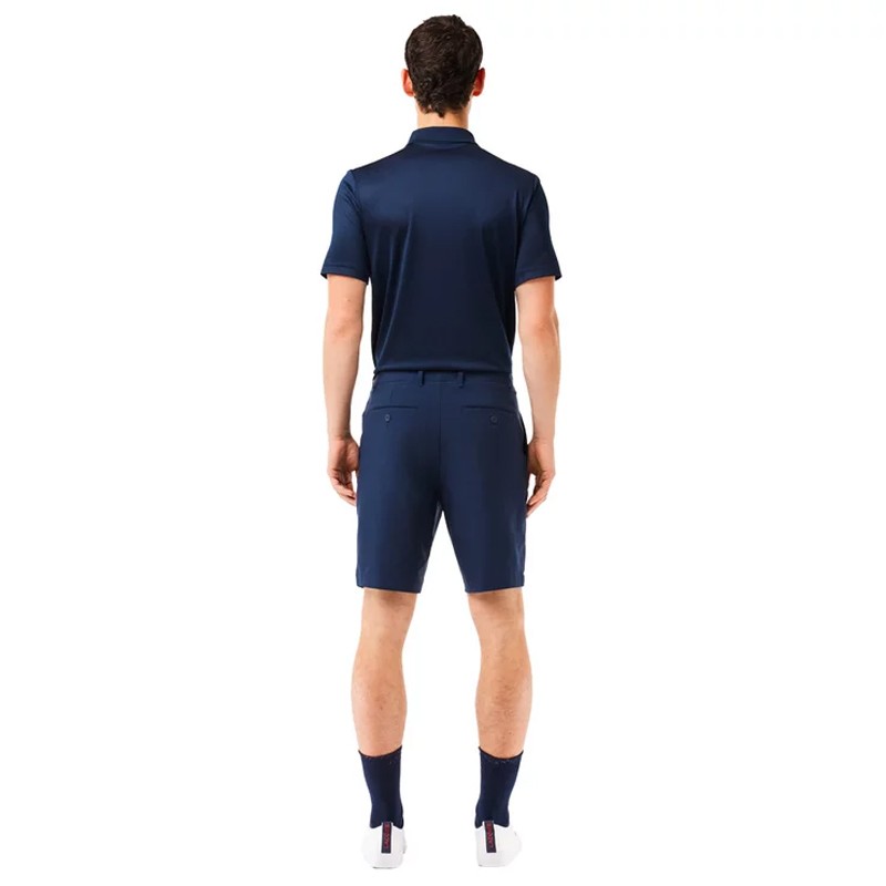 Short Lacoste Golf Ultra Dry Marine - Confort et Performance sur Route du Golf
