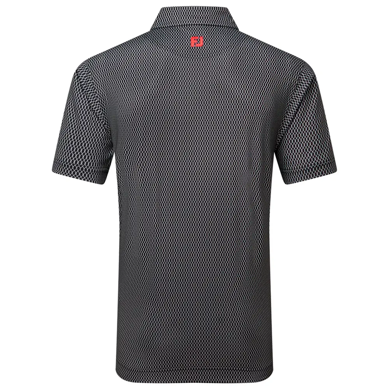 Polo FootJoy Irongate Print Lisle - Confort et Élégance pour Golfeurs | Route du Golf