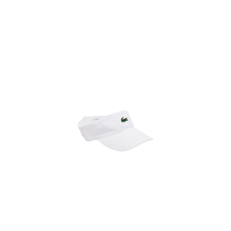 Visière Lacoste Blanche - Élégance et Protection Solaire