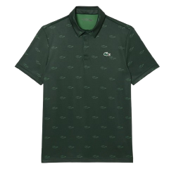 Polo Golf Homme Lacoste Regular Fit Protection UV – Manches Courtes – Vert & Bleu – Confort & Style