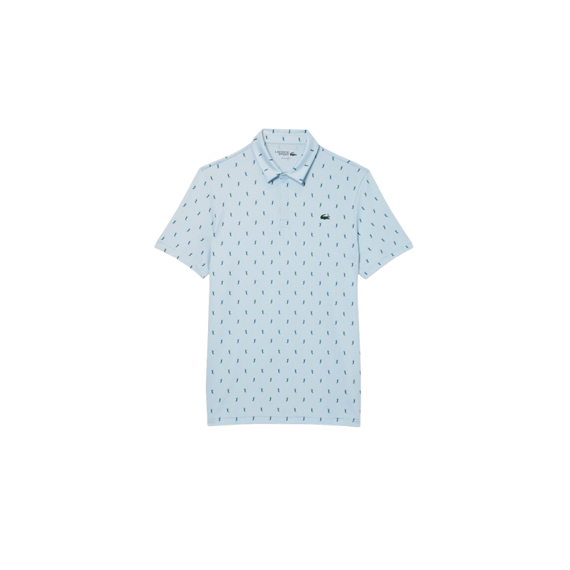 Polo Golf Homme Lacoste Regular Fit Protection UV – Manches Courtes – Vert & Bleu – Confort & Style