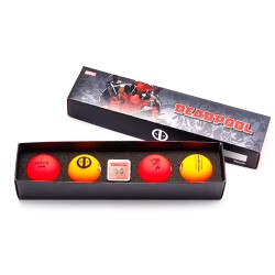 Coffret 4 Balles Deadpool – Édition Collector Marvel | Route du Golf