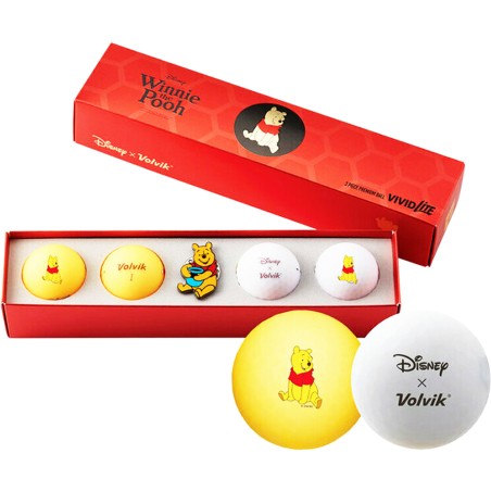Coffret 4 Balles Winnie l’Ourson – Édition Disney Collector | Route du Golf