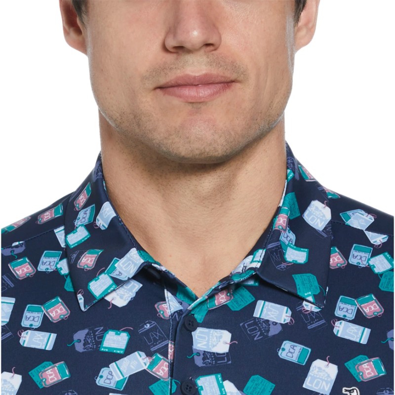 Polo Penguin All Over Palm Homme – Polo de golf stylé et technique | Route du Golf