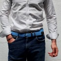 Ceinture Skimp Tressé Aventurière Bleu Ciel | Ceinture de golf tendance et confortable - routedugolf.com