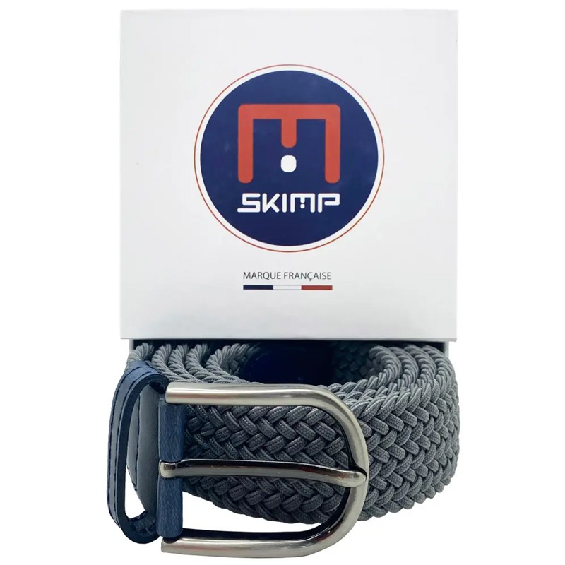 Ceinture Skimp Tressée Aventurière Gris Clair | Ceinture de golf élégante et résistante - routedugolf.com