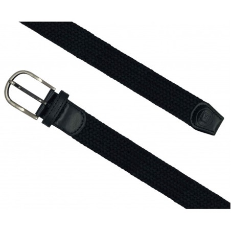 Ceinture Skimp Tressée Aventurière Noire | Ceinture de golf élégante et résistante - routedugolf.com