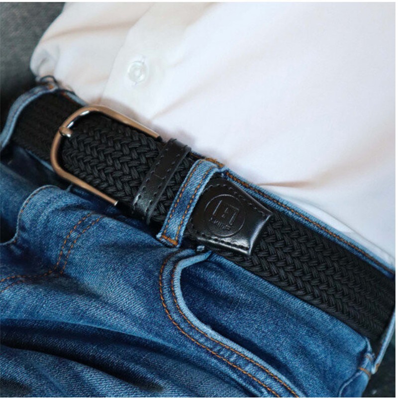 Ceinture Skimp Tressée Aventurière Noire | Ceinture de golf élégante et résistante - routedugolf.com