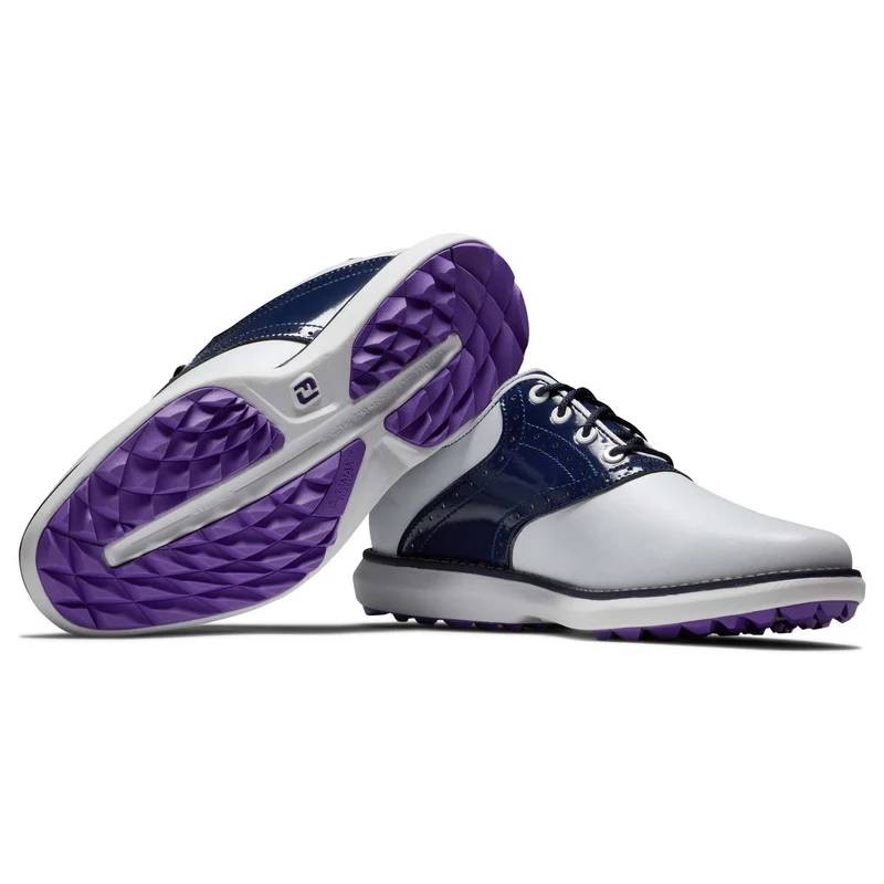 Chaussures de Golf FootJoy Traditions Spikeless Femme – Élégance, Confort et Polyvalence