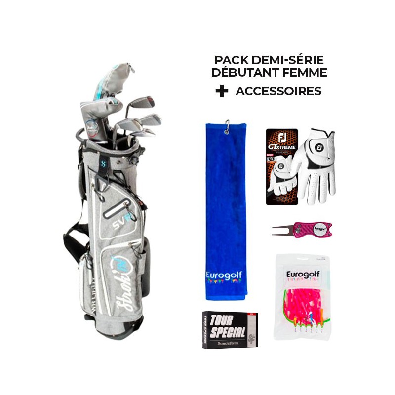 Pack Débutant Femme : matériel complet pour débuter le golf | La Route du Golf