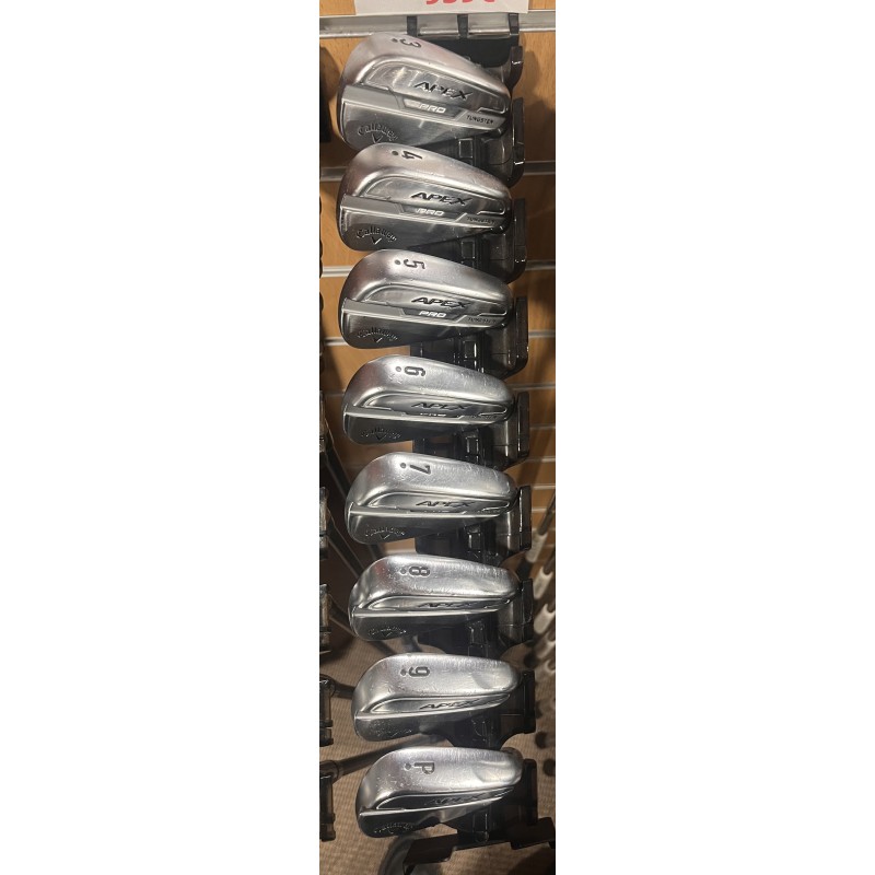 Callaway Apex Pro Forged – Set de fers acier Stiff du fer 3 au PW – Golf
