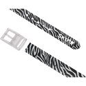 Ceinture Skimp Zèbre Noir | Ceinture de golf originale, légère et résistante - routedugolf.com