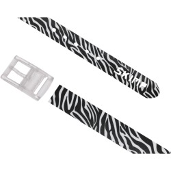 Ceinture Skimp Zèbre Noir | Ceinture de golf originale, légère et résistante - routedugolf.com
