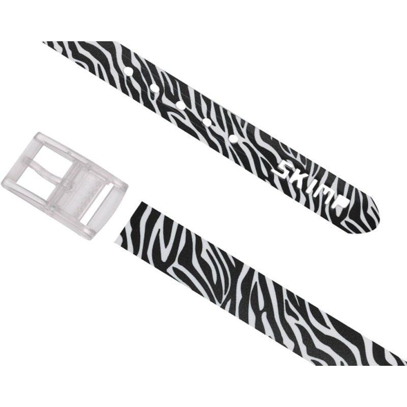Ceinture Skimp Zèbre Noir | Ceinture de golf originale, légère et résistante - routedugolf.com