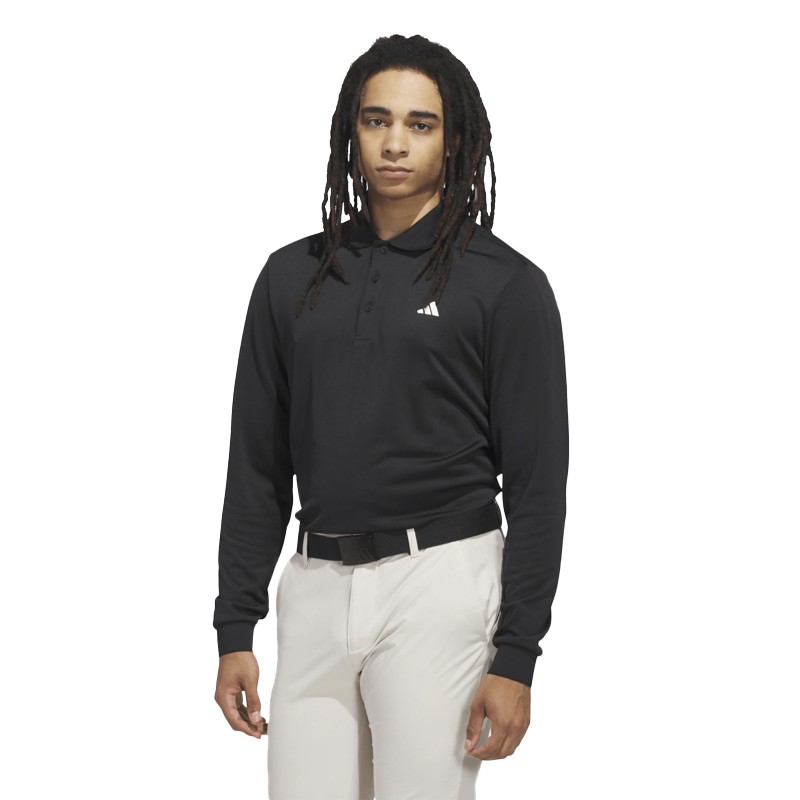 Polo Adidas ULT C.RDY LS | Polo de golf manches longues chaud et respirant – Route du Golf