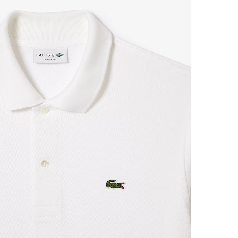 Polo Lacoste Bord-Côte Blanc - Élégance et confort pour le golf | Route du Golf