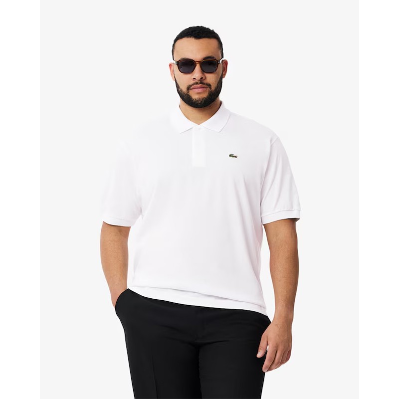 Polo Lacoste Bord-Côte Blanc - Élégance et confort pour le golf | Route du Golf