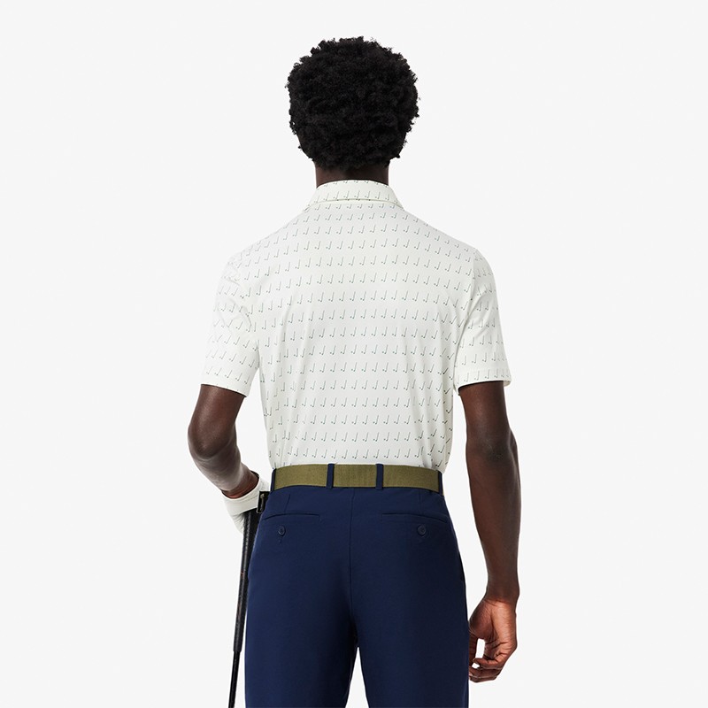 Polo Lacoste Golf Bord-Côtes DH5175 - Polo stretch respirant et anti-UV | Route du Golf