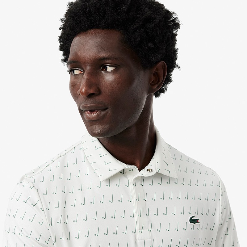 Polo Lacoste Golf Bord-Côtes DH5175 - Polo stretch respirant et anti-UV | Route du Golf