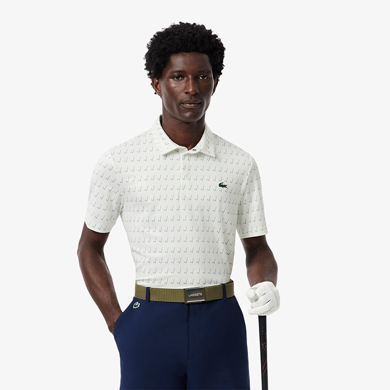 Polo Lacoste Golf Bord-Côtes DH5175 - Polo stretch respirant et anti-UV | Route du Golf